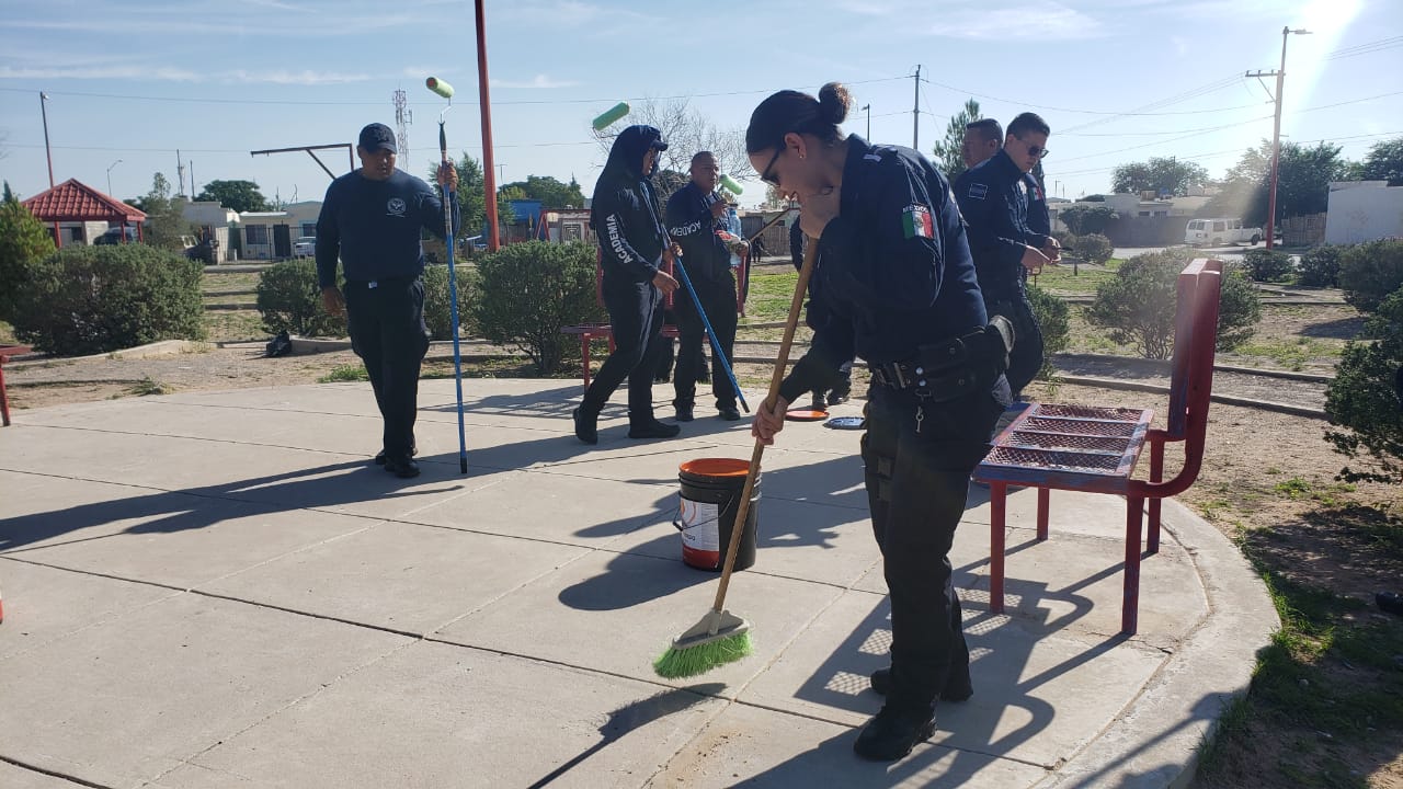 Rehabilitan elementos de la SSPM parque de la colonia Urbivilla del Prado