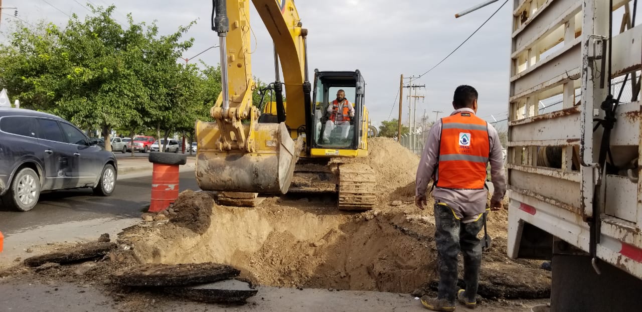 La JMAS repara hundimiento en Laguna de Tamiahua