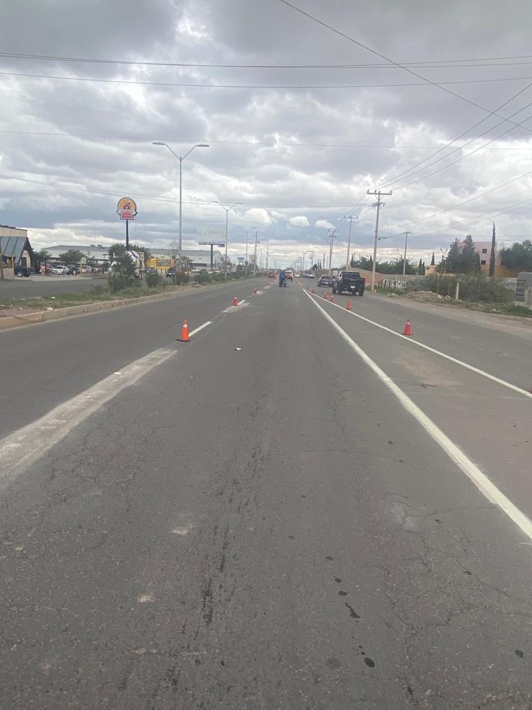 Avenidas del sur de la ciudad están siendo intervenidas con pintado de rayas para delimitar carriles