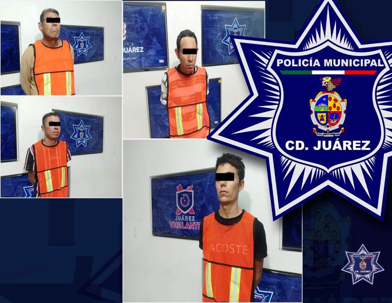 Detienen a cuatro personas con órdenes de aprehensión vigentes en Juárez