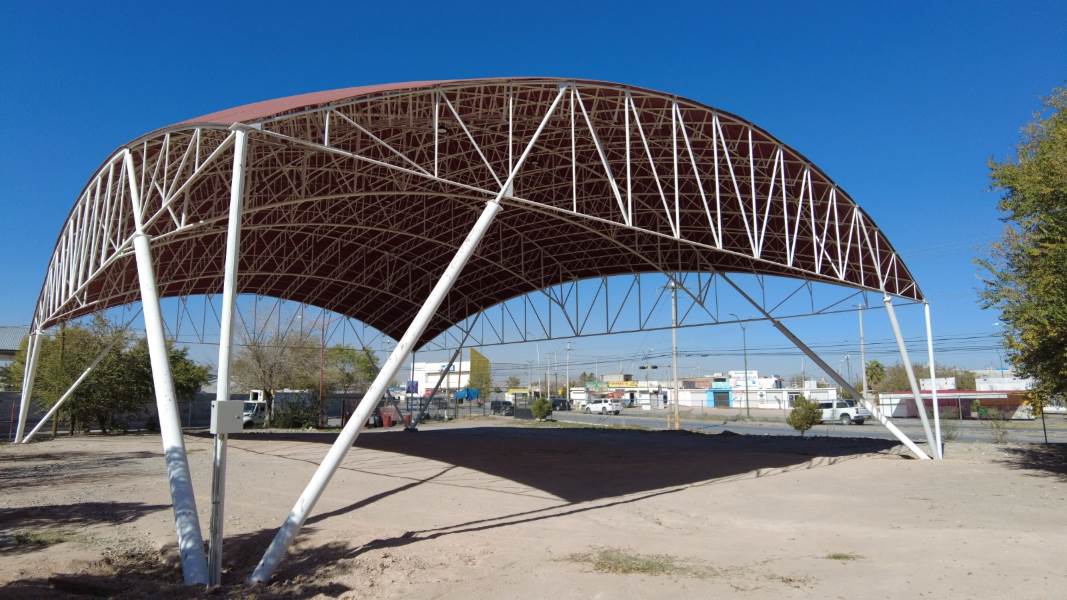 Construyen domo en jardín de niños Daniel Muñoz Lumbier