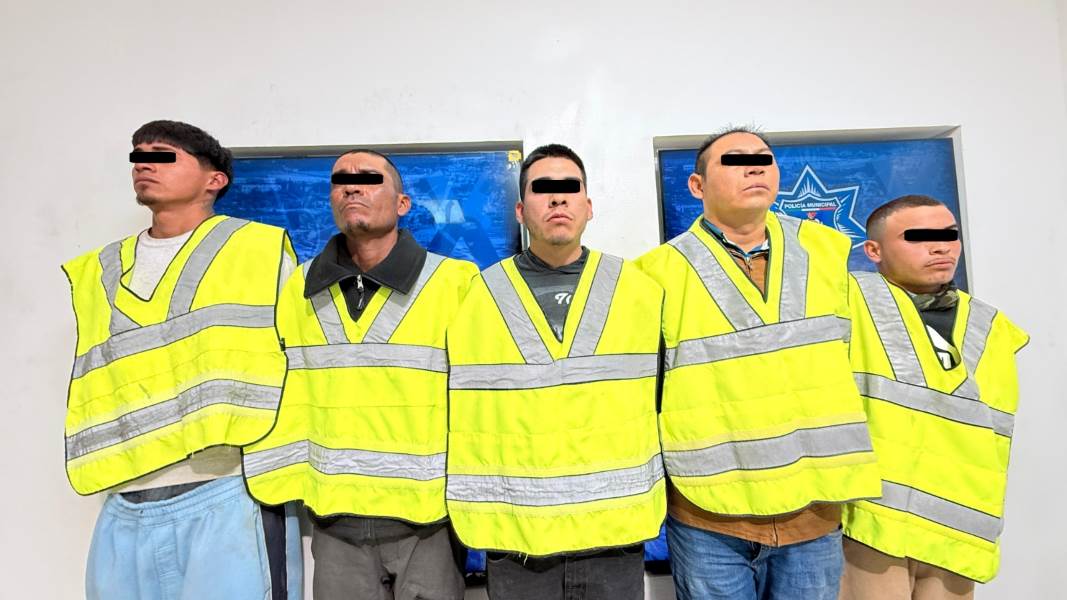 Detiene SSPM a seis personas por delitos de armas y narcóticos en Las Haciendas