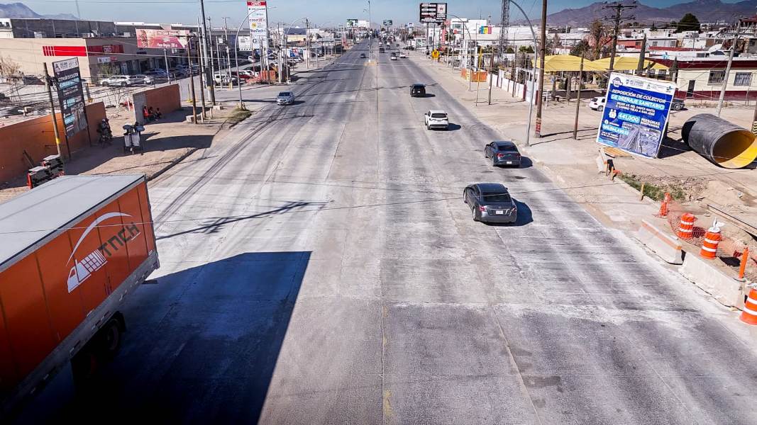 Concluyen trabajos de pavimentación en el bulevar Gómez Morín