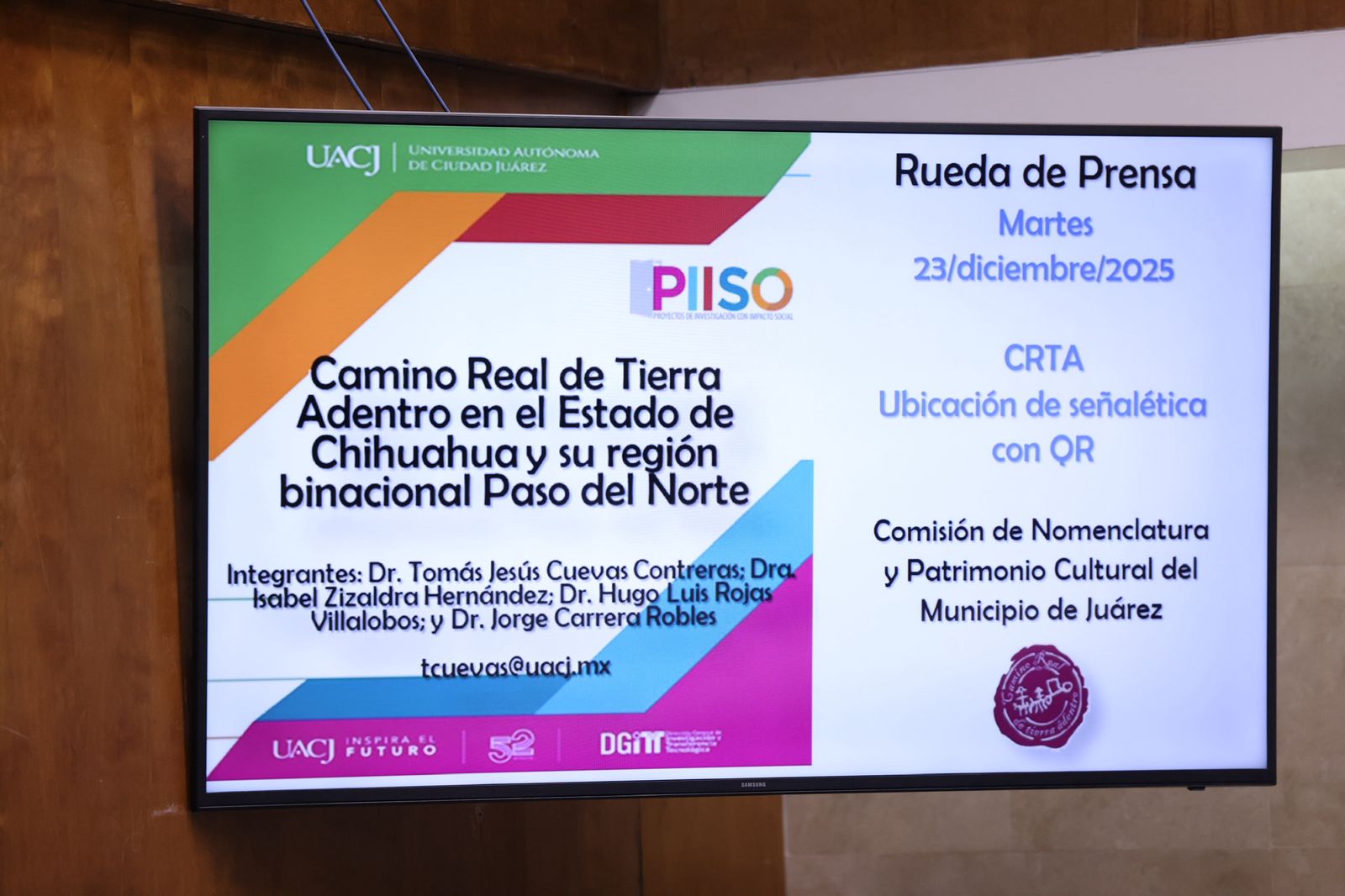 Presentan proyecto Camino Real Tierra Adentro por Ciudad Juárez