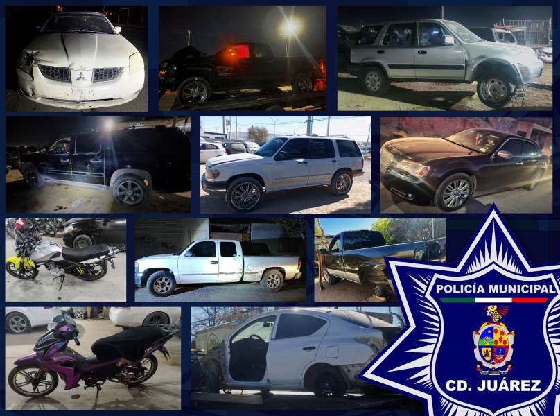 SSPM recupera once vehículos con reporte de robo en distintos puntos de la ciudad