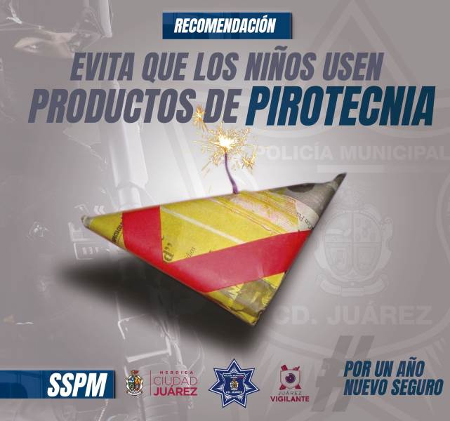 Realiza SSPM campaña anti pirotecnia para “Fin de año”