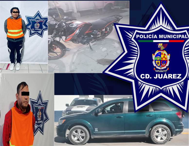 Detienen a dos sujetos en posesión de un vehículo con reporte de robo