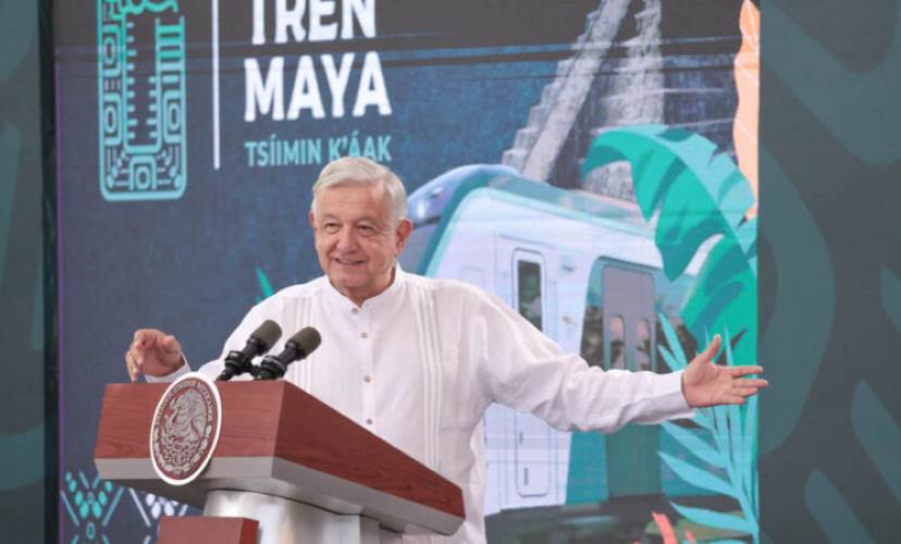 Presidente inaugura primera etapa del Tren Maya