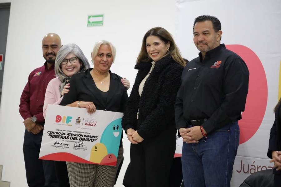 Entregó DIF apoyo para la rehabilitación de los Centros de Atención Infantil