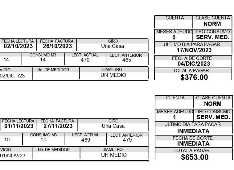 Llama la JMAS a los usuarios a revisar fecha de vencimiento en sus recibos