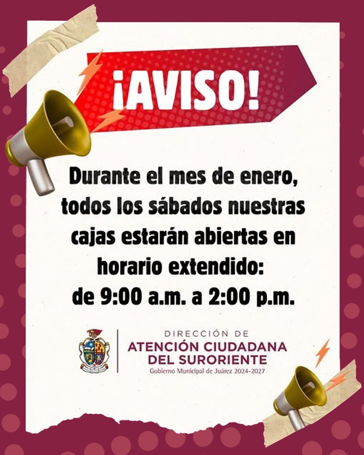 Amplían atención sabatina en Coordinación de Atención Ciudadana del Suroriente