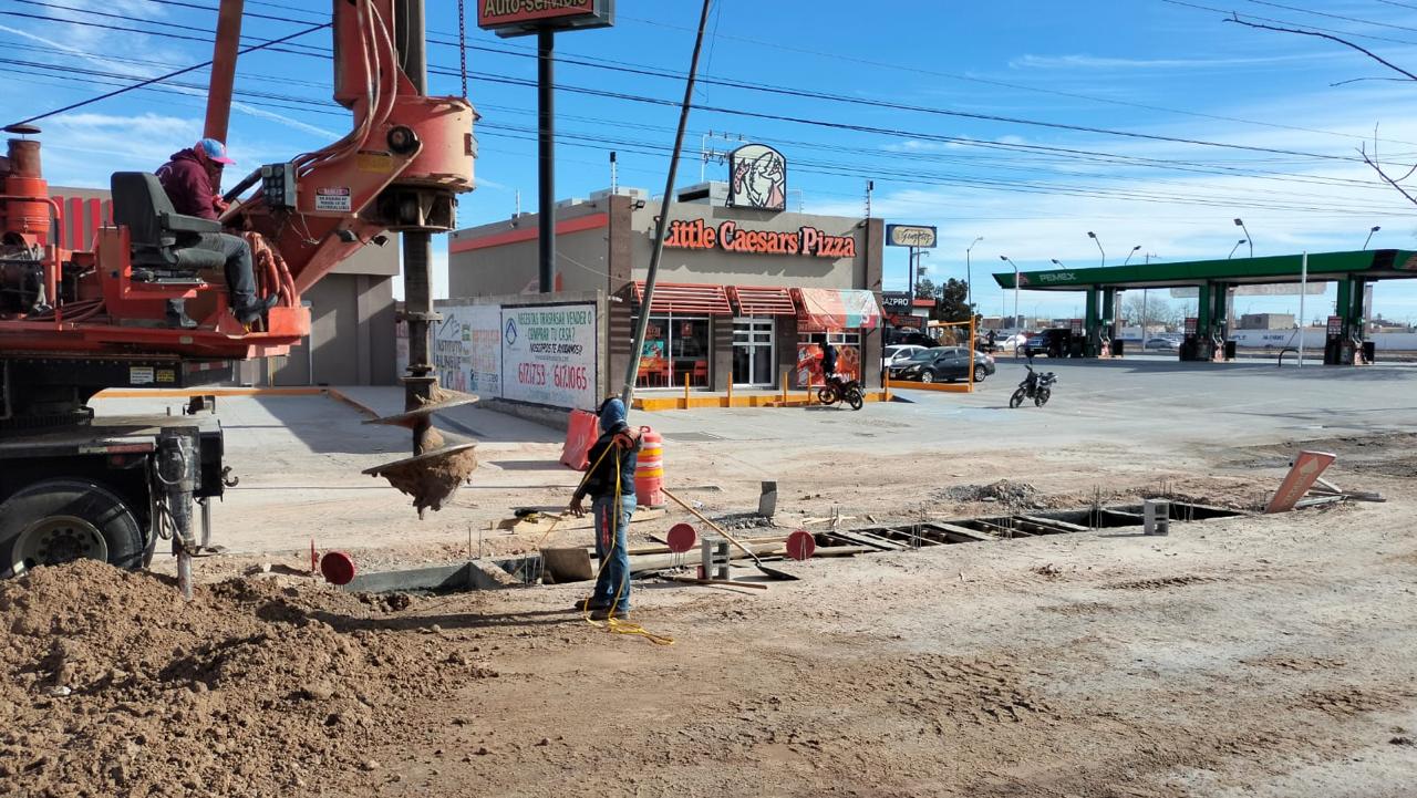 Reporta municipio avance en la ampliación de la avenida De las Torres.
