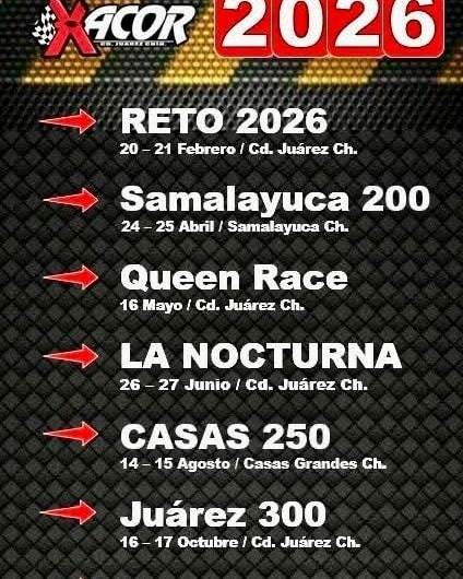 Da a conocer Liga Municipal de Off Road calendario de carreras 2026
