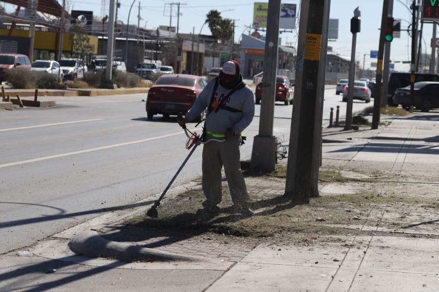 Continúan acciones de limpieza con la Cruzada del Cambio en distintos sectores de la ciudad
