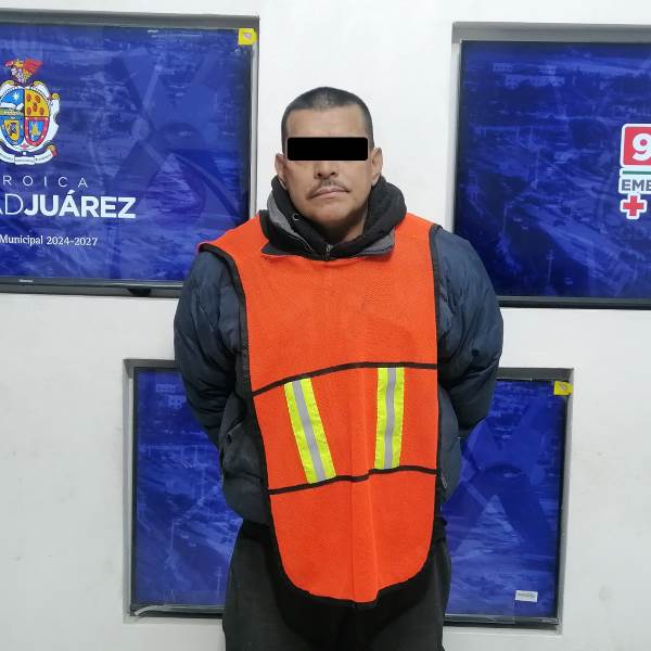 Detienen a hombre por presunto robo de autopartes en la colonia El Jarudo