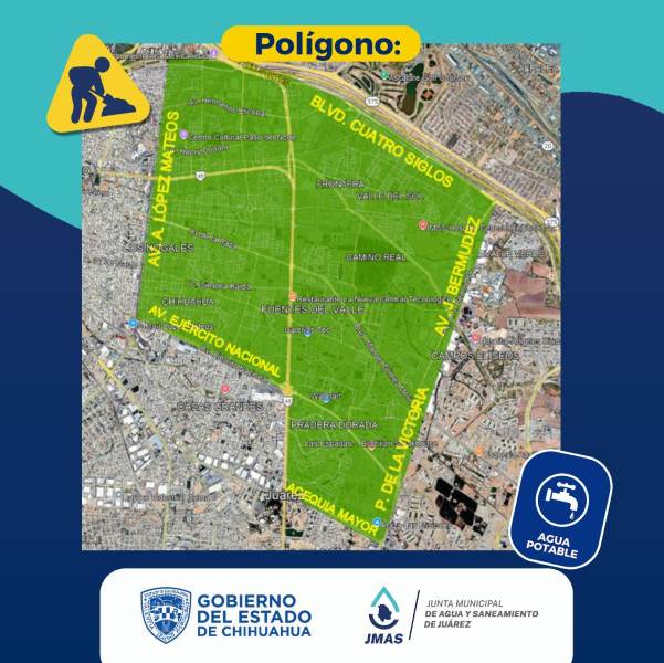 Advierten de suspensión de agua potable en cuando menos 20 colonias este lunes