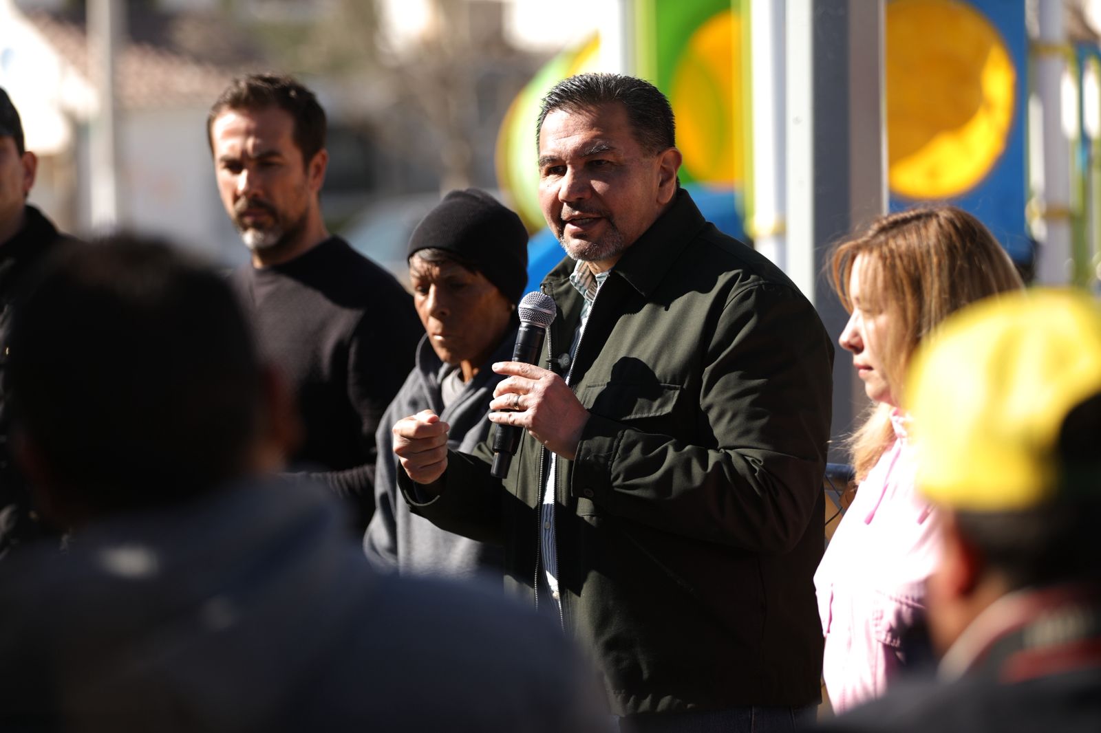 Entrega alcalde obras del Parque Mar Azul.