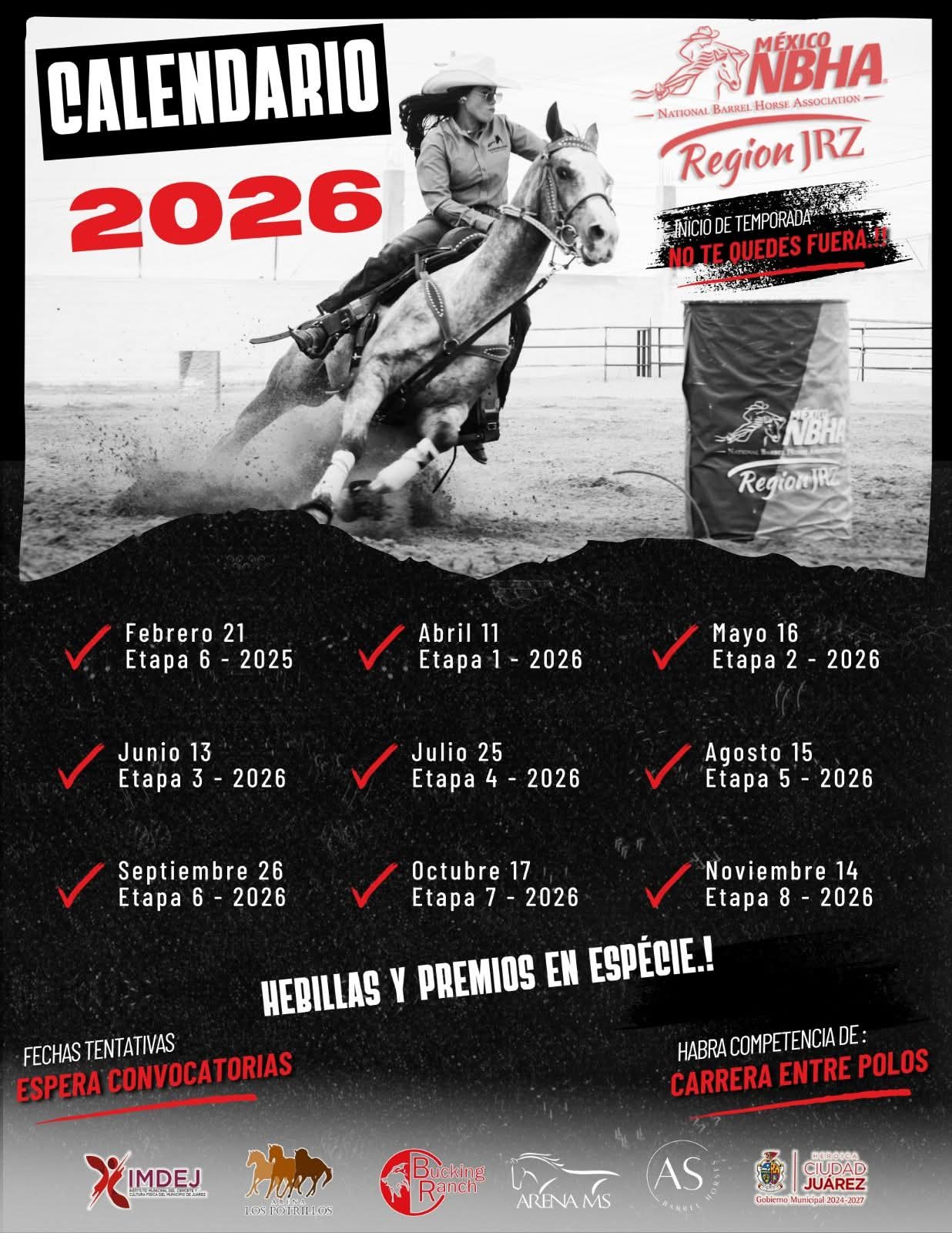 Presentan calendario 2026 de actividades de rodeo en Ciudad Juárez