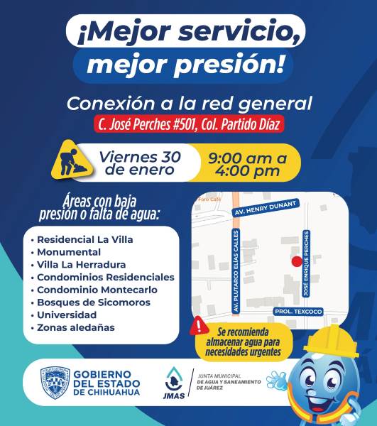 Suspenderá JMAS servicio de agua por conexión de oficinas en zona Pronaf