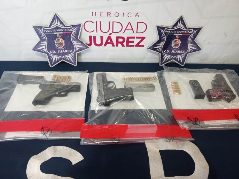 Policía Municipal ha sacado de las calles más de 30 armas de fuego en lo que va del mes