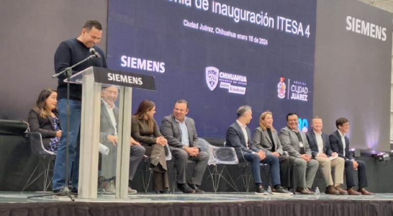 Encabeza Presidente Cruz Pérez Cuéllar inauguración de planta SIEMENS ITESA 4