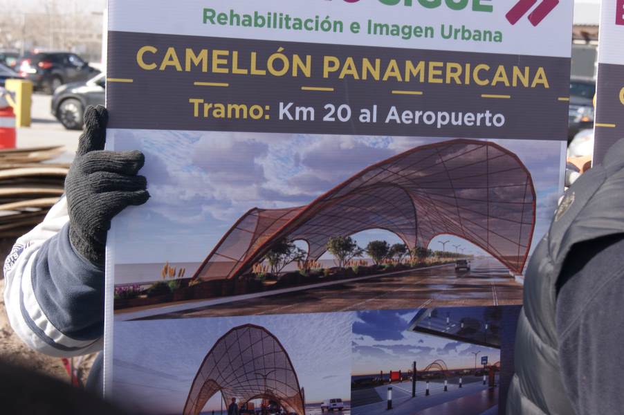 Supervisó Presidente Pérez Cuéllar obras de rehabilitación del camellón Panamericana