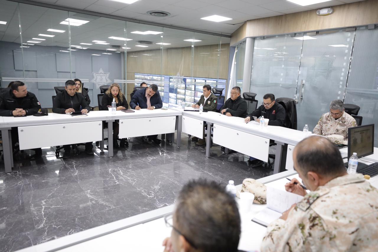 Reconocen labor de corporaciones policiacas en sesión de la Mesa de Seguridad.