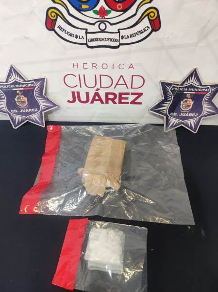 Detienen a sujeto en posesión de una libra de marihuana y cristal