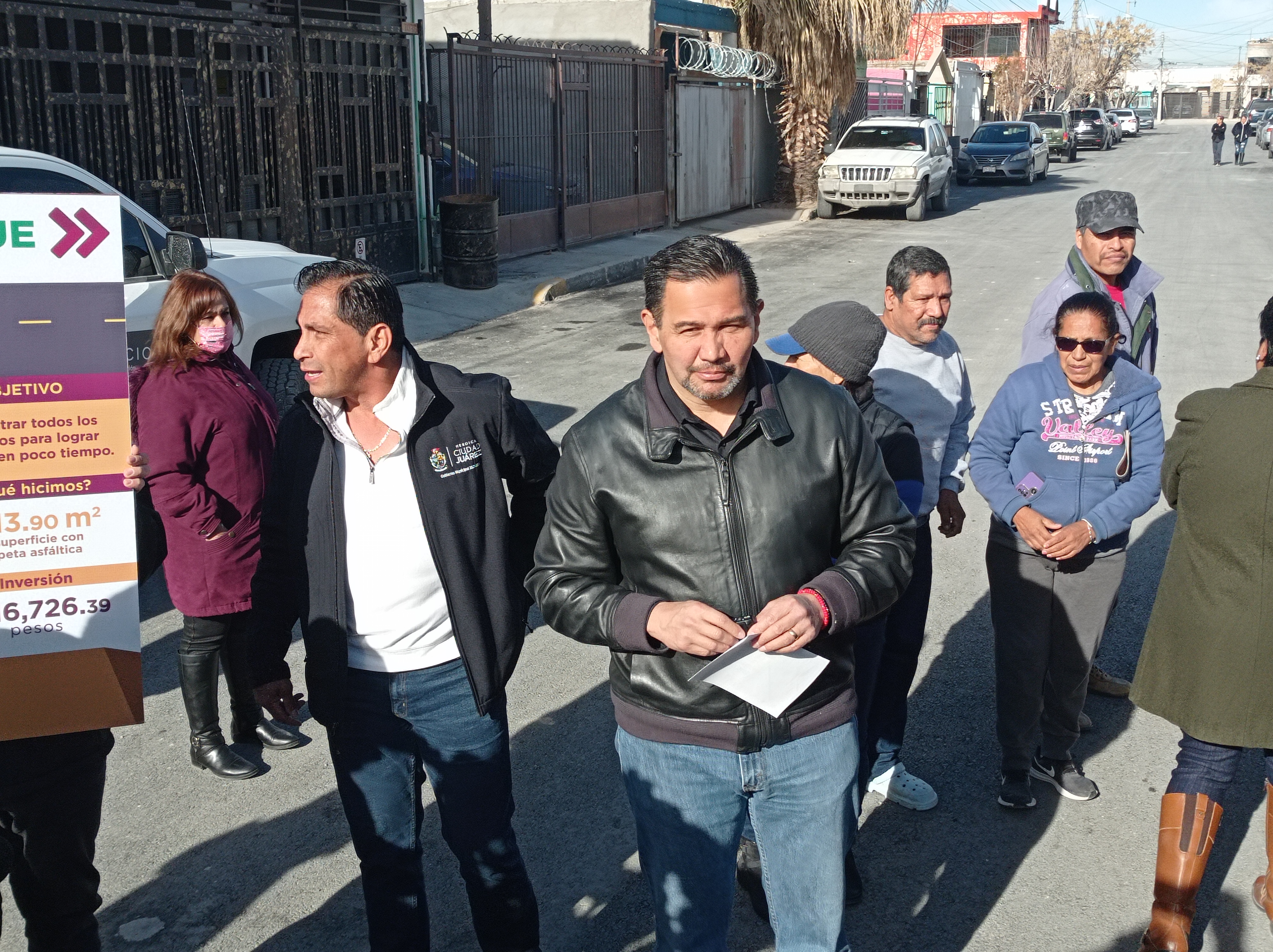 Continúa entrega de calles rehabilitadas con recursos del REPUVE.