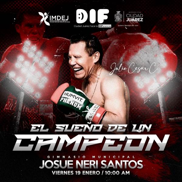 Invita Municipio y DIF Municipal a la conferencia magistral de Julio Cesar Chávez