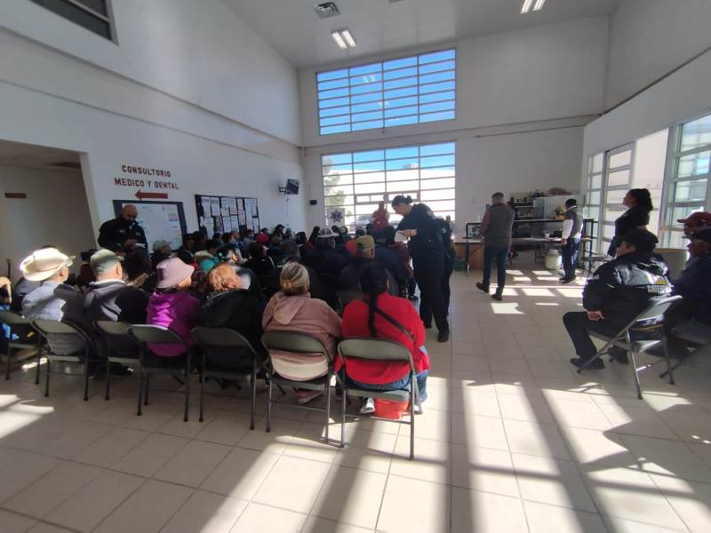 Atiende Seguridad Pública y DIF Municipal Consejo de Adulto Mayor en La Montada