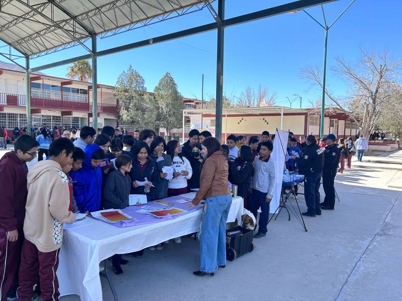 Estrategia FLORECE realizó Jornada por la seguridad Humana en la Secundaria Federal 7 de la Colonia 16 de Septiembre