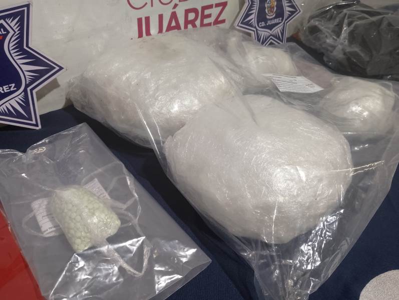Aseguran 6 kilogramos de cristal y 120 gramos de fentanilo