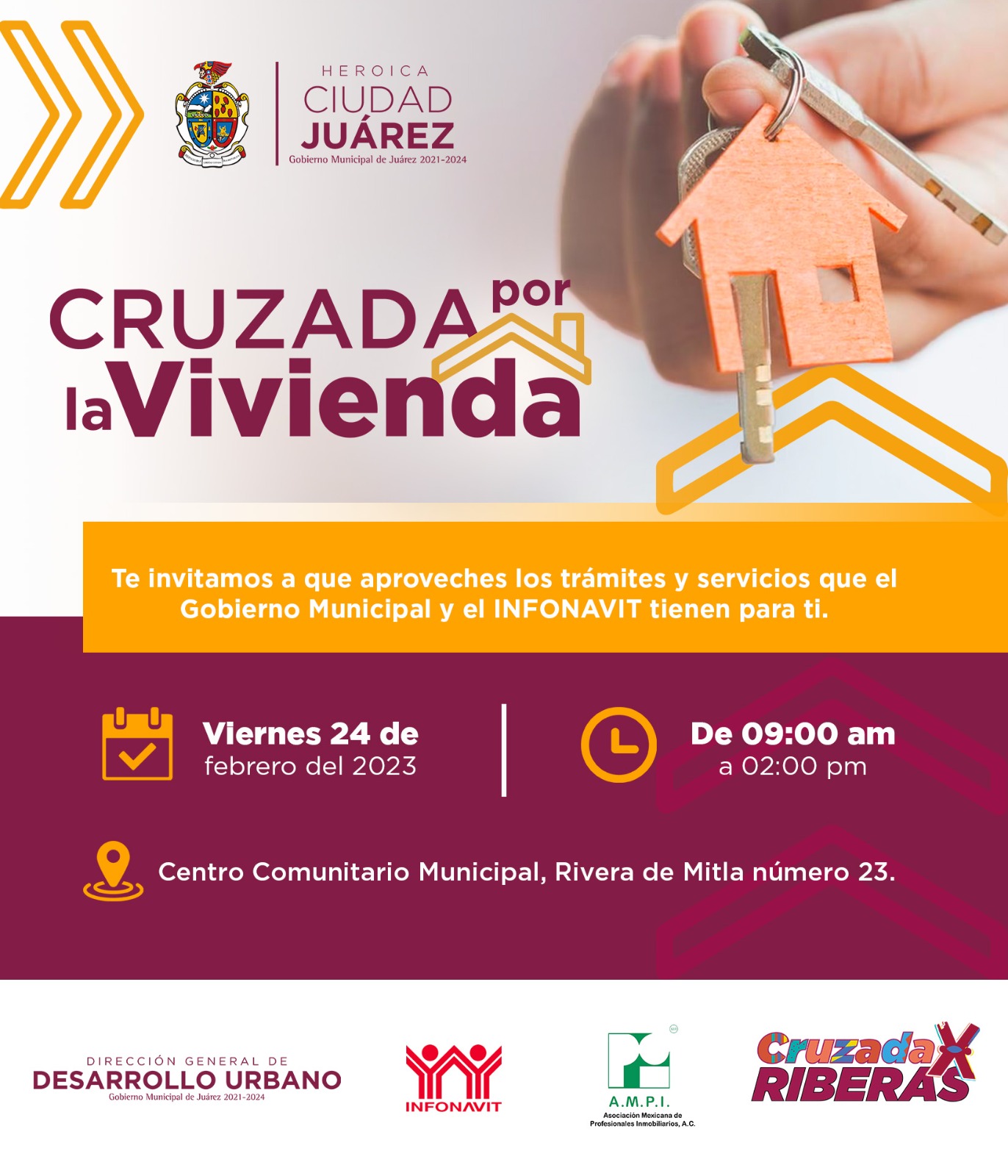 Preparan INFONAVIT y municipio la Cruzada por la Vivienda en Riberas del Bravo.