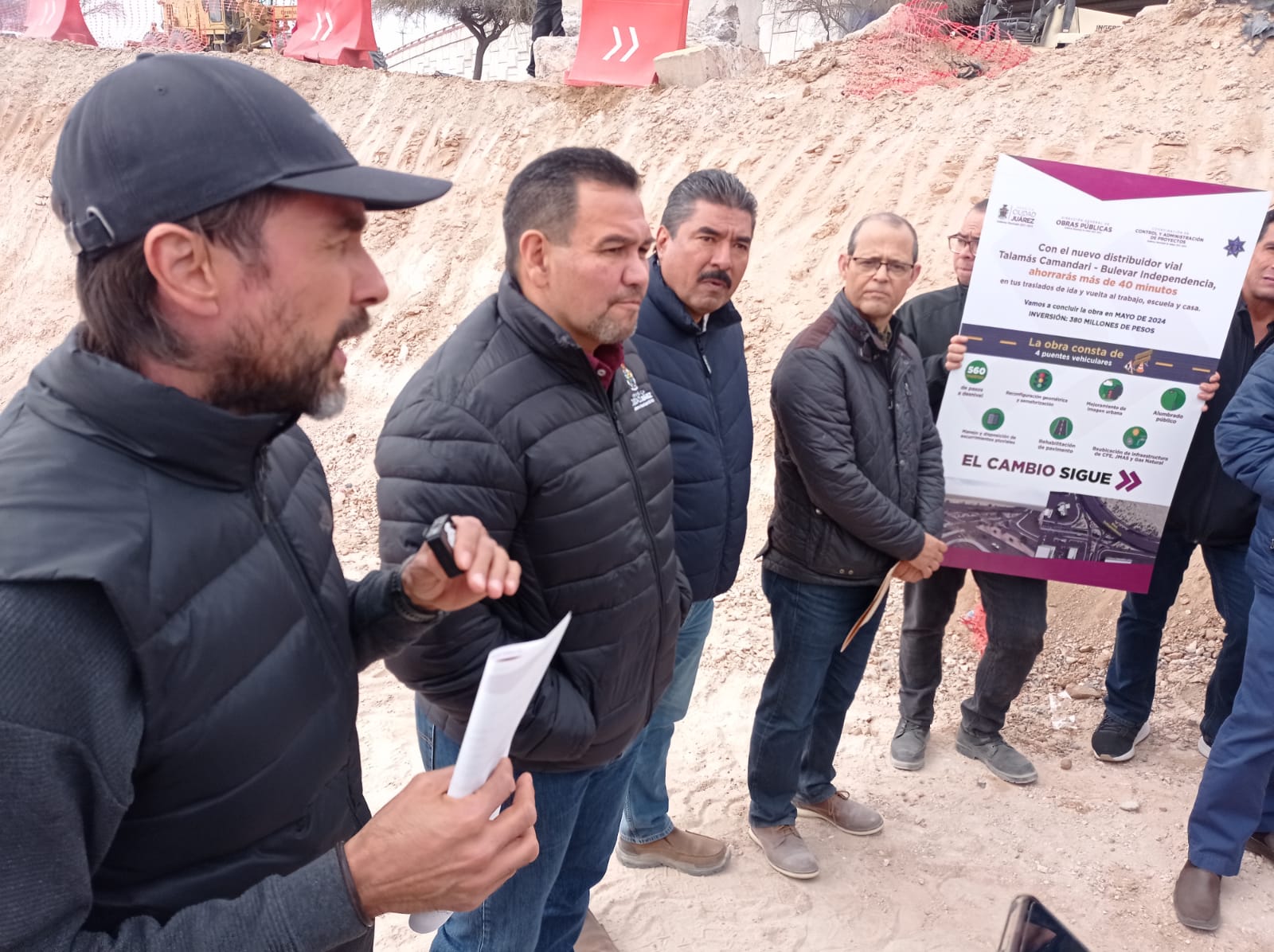 Registran avances en obras en el sur oriente; destacan repavimentación del Libramiento Independencia.