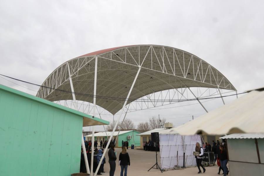 Construyó municipio domo en la Escuela Primaria Carolina Zambrano Sáenz