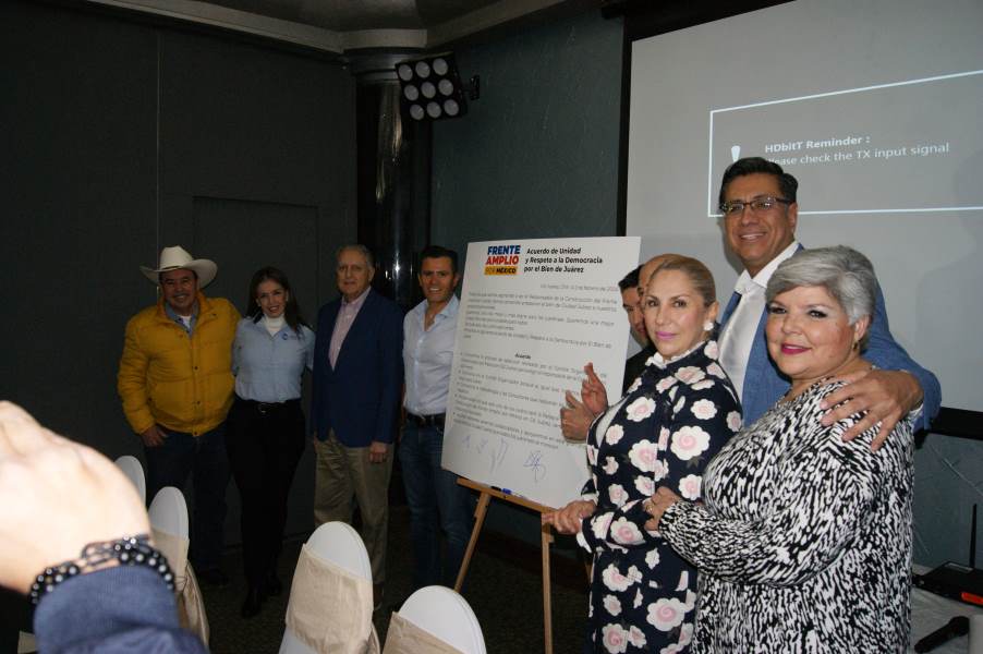 Aspirantes a candidatos del Frente Amplio, firman acuerdo de unidad y respeto.