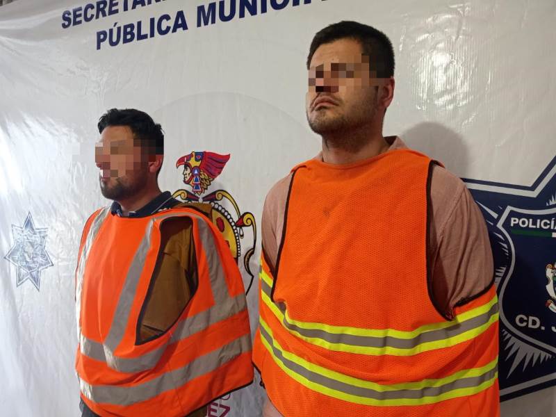 Policía municipal arresta a dos sujetos responsables de homicidio
