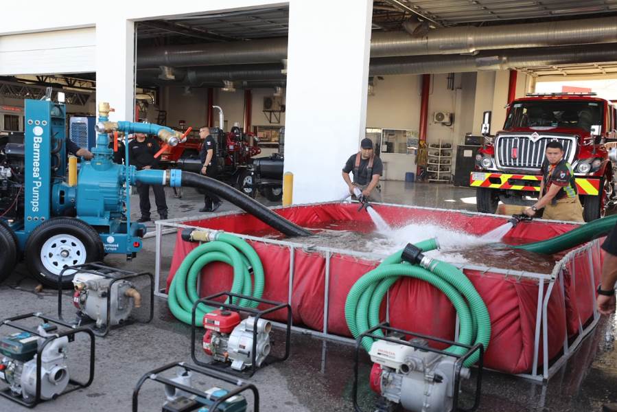 Municipio adquiere dos motobombas para reforzar la atención de inundaciones