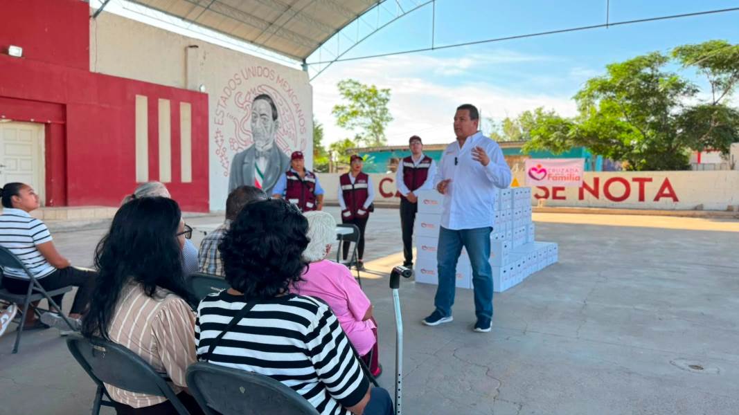 Lleva Desarrollo Social apoyos alimentarios a mil familias del Valle de Juárez