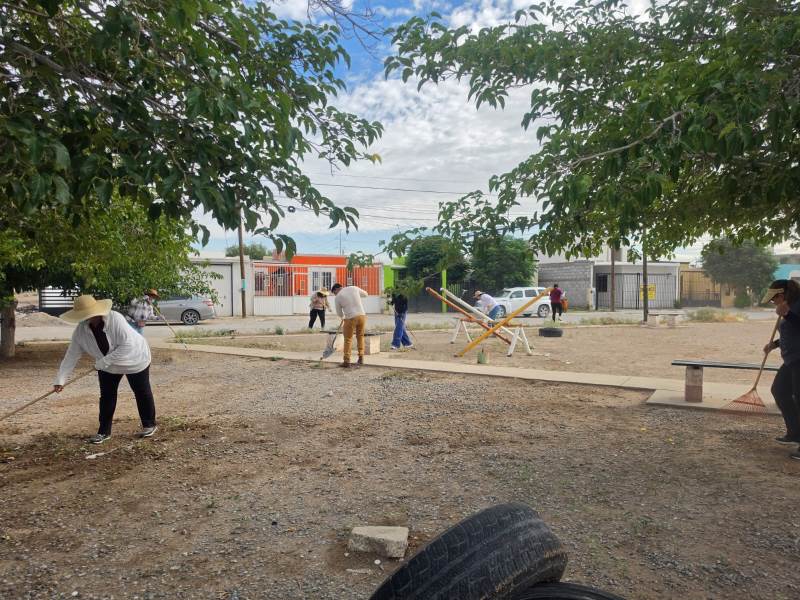 Sistema de Justicia Cívica se suma a labores de limpieza en Riberas del Bravo