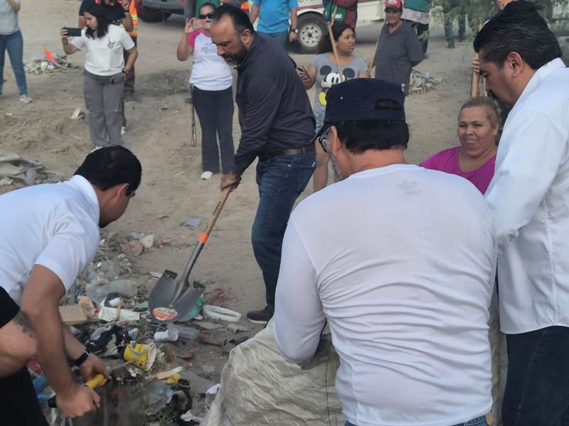 Concluyó jornada de "Juárez Amanece Limpio" en Riberas del Bravo etapa IX