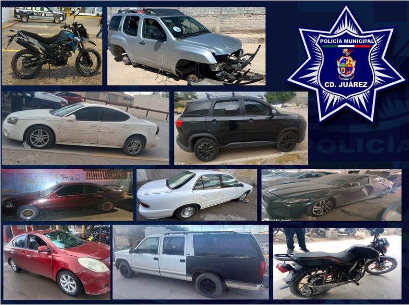 Recuperan 11 vehículos con reporte de robo durante operativo