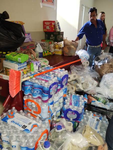 Instalan centro de acopio en apoyo a familias afectadas por lluvias en el poniente de la ciudad
