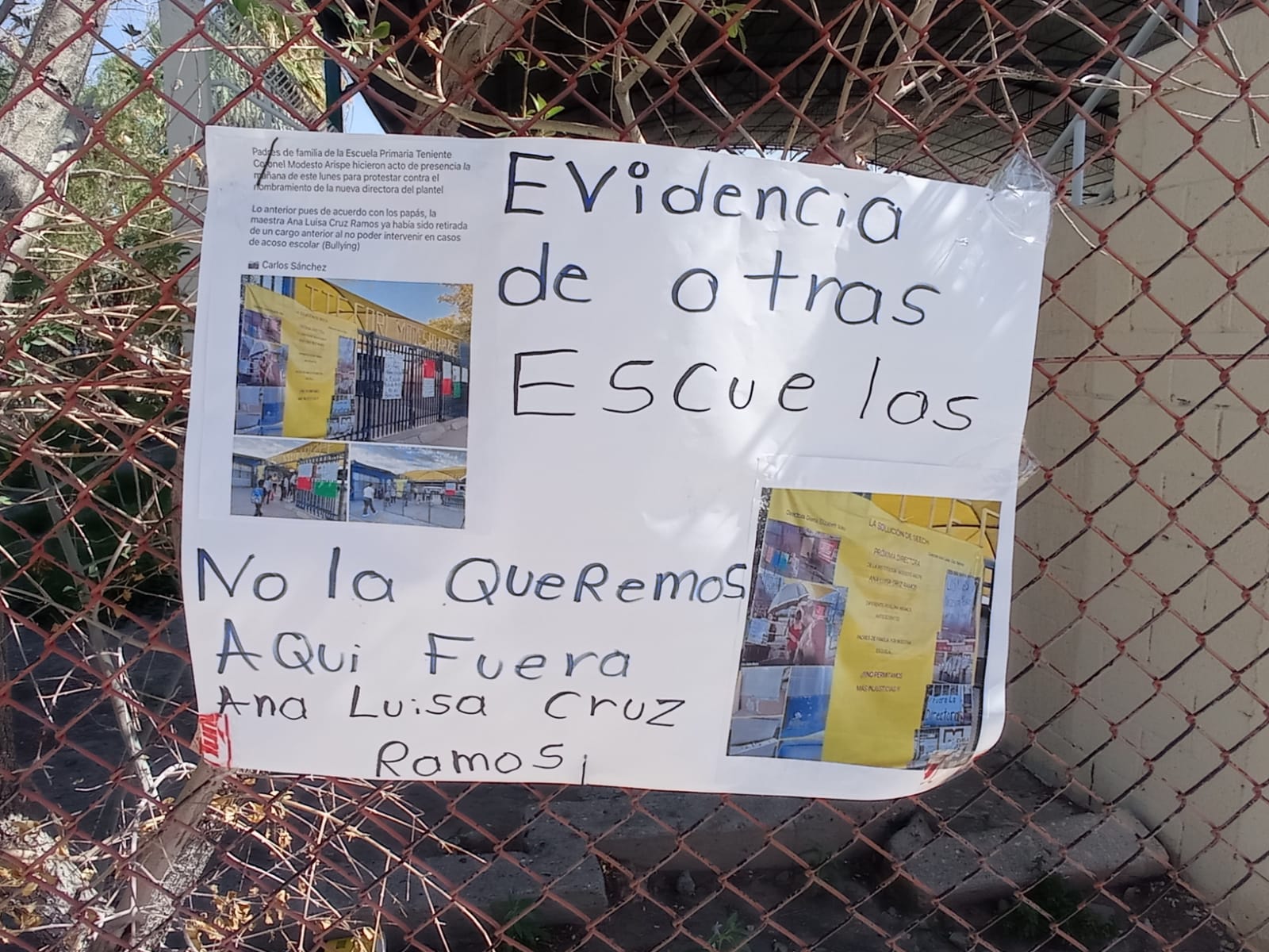Padres de familia levantan firmas para impedir llegada de nueva directora de primaria.