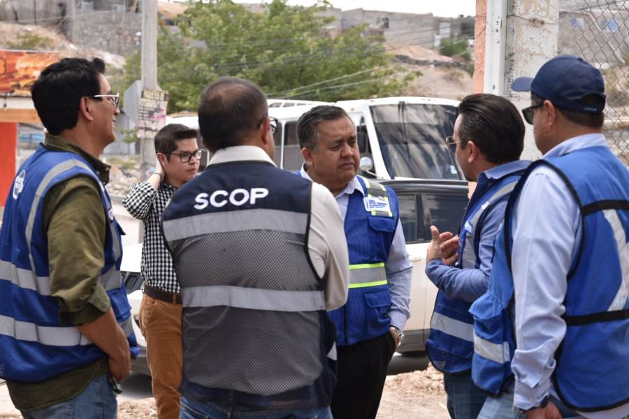 Trabaja SCOP en rehabilitación de calles afectadas por lluvias en Ciudad Juárez