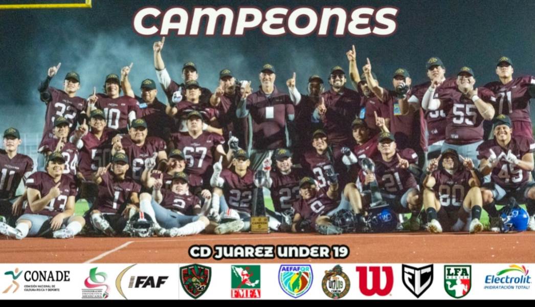 Juarenses se coronan campeones nacionales invictos en Futbol Americano U19