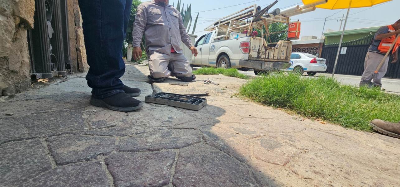 Guardianes del Agua de la JMAS cortaron el servicio a jardín de eventos