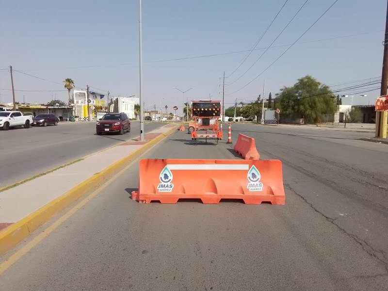 Atiende la JMAS en hundimiento en avenida Laguna de Tamiahua