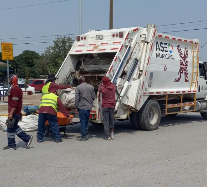 Permanente el operativo de limpieza en Riberas del Bravo